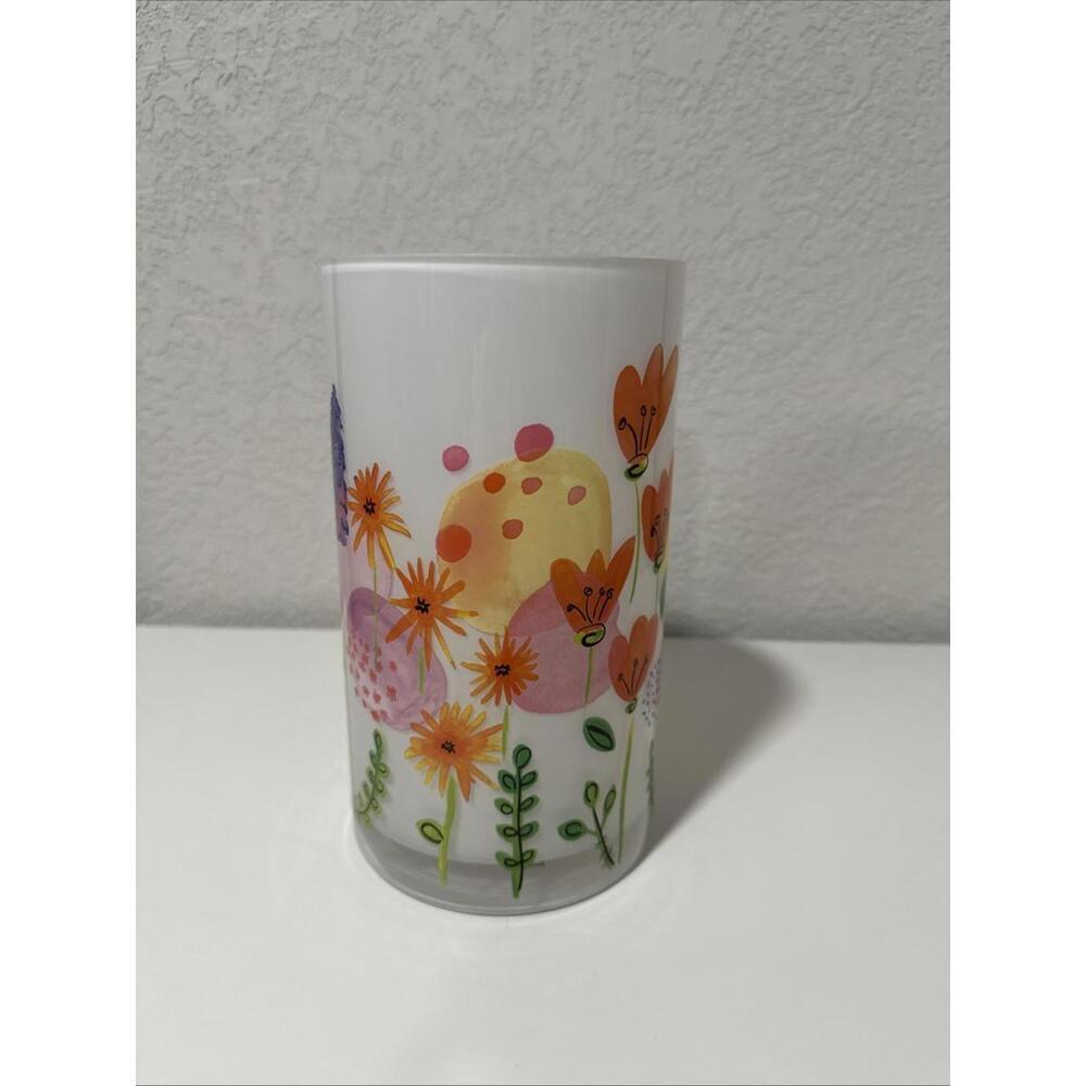 ProFliwers White Round Thick Class Floral Vase 8” Tall Good Condition Home Decor - Picture 2 of 4